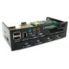 Scythe <SCKMPN-2000-BK> KamaPanel2 (Black, 5.25"панель,Fan Speed Control, SATA,CR,1394,USB,Audio) 2022