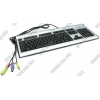 Кл-ра A4-Tech X-Slim Multimedia Keyboard KL-7M-1 <PS/2> 104КЛ+17КЛ М/Мед