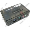 MultiCo <EW-K1902S> 2-port Slim KVM  Switch with Cable(клавиатураPS/2+мышьPS/2+VGA15F+Audio+Mic)