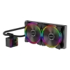 Жидкостная система охлаждения ALSEYE H280 TDP 200W (при T воздуха 45 С)Universal Platfrom PWM Single 5colors+ LED 140mm*2  (AS.02.02.0017)