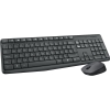Комплект беспроводной Logitech MK235 |920-007948| клавиатура черная, 100 клавиш с защитой от воды, |920-007948| мышь M170, черная, оптическая, 3 кнопки, 2.4GHz, USB-ресивер (064003)