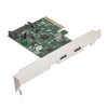 Контроллер ExeGate EXE-313 PCI-Ex4, 2*USB3.1 Type-C ext, разъем доп.питания  (117341) (EX283715RUS)