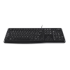 Клавиатура Logitech K120 |920-002506| черная, офисная, 104 клавиши, защита от воды, USB 1.5м, RTL