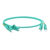 Кабель Hyperline  FC-D2-503-LC/PR-LC/PR-H-10M-LSZH-AQ Патч-корд волоконно-оптический (шнур) MM 50/125(OM3), LC-LC, duplex, 10G/40G, LSZH, 10 м