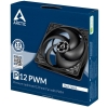 Вентилятор корпусной ARCTIC Cooling P12 PWM (black/black)- retail (ACFAN00119A) RTL  (701389)