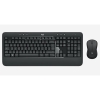 Комплект клавиатура и мышь Logitech  беспроводной MK540 Advanced |920-008686| клавиатура черная, мультимедийная, 114 |920-008686| клавиш с защитой от воды, мышь черная, оптическая 1000dpi, 3 кнопки, 2.4GHz, USB-ресивер (077478)