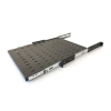 Полка Hyperline Hyperline TSS3-800-RAL9004 Полка выдвижная c 19'' креплением, глубина 800 мм, нагрузка до 20 кг, для шкафов TTB глубиной 1000-1200мм, цвет черный (RAL 9004)