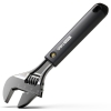Разводной ключ «Home Series Black" Deli HT1508 200мм, эксклюзивный дизайн, рукоятка из высококачественного софттач пластика