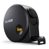 Рулетка Home Series Black HT8519 5м х 19мм, эксклюзивный дизайн, корпус - высококачественный софттач пластик