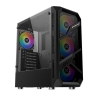 Корпус Xigmatek Lamiya EN40016 ATX, USB3.0x1+USB2.0x2, Front & Left TG, 4PCS X24A Fan, Galaxy II Fan Control Box & Remote (748113)