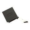 Шкаф HyperlineTWB-0945-GP-RAL9004 настенный 9U, 500x600х450мм, стеклянная дверь с перфорацией по бокам, ручка с замком, цвет черный (RAL 9004) (разобранный)