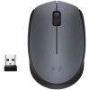 Мышь беспроводная Logitech M170 Gray |910-004646| серая с черным, оптическая, 1000dpi, 2.4 GHz, USB-ресивер