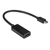Кабель-переходник miniDisplayPort-HDMI ExeGate EX-mDPM-HDMIF-0.15 (EX284922RUS) (mini20M/19F, 0,15м)