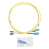 Кабельная сборка Hyperline FC-D2-9-LC/UR-SC/UR-H-2M-LSZH-YL Патч-корд волоконно-оптический (шнур) SM 9/125 (OS2), LC/UPC-SC/UPC, 2.0 мм, duplex, LSZH, 2м