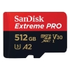 Карта памяти SanDisk Extreme Pro microSD UHS I Card 512GB for 4K Video on Smartphones Action Cams & Drones 200MB/s Read, 140MB/s Write (SDSQXCD-512G-GN6MA)