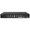 Коммутатор Tenda TEM2010F Коммутатор неуправляемый, 10 портов 10x1 Гбит/с, RJ-45 8х2,5 Гбит/с, SFP 2х2,5 Гбит/с, настольный, металлический корпус