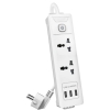Сетевой  фильтр универсальный Deli ET407/ 3розетки + 3USB ,  2 м