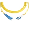 Кабельная сборка Hyperline FC-D2-9-LC/UR-SC/UR-H-5M-LSZH-YL Патч-корд волоконно-оптический (шнур) SM 9/125 (OS2), LC/UPC-SC/UPC, 2.0 мм, duplex, LSZH, 5м