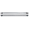 Панель Hyperline PPBLHD-19-24S-SH-RM Модульная патч-панель 19", 24 порта, Flat Type, 0.5U, для экранированных и неэкранированных модулей Keystone Jack (кроме KJ1-C2, KJ2-C5e, KJ2-C6), с задним кабельным организатором (без модулей)