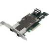 RAID-контроллер Broadcom 9480-8I8e SGL (05-50031-00 / 03-50031-15010) PCIe 3.1 x8 LP, SAS/SATA/NVMe, RAID 0,1,5,6,10,50,60, 16port(2 * int SFF8643 + 2 * ext SFF8644), 4GB Cache, 3516ROC RTL (05-50031-00009 / 03-50031-15010)