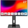 Монитор 27" AIWA MF2711  IPS, 1920x1080, 120Hz, 4ms, 300сd/m, 1500:1, HDR | VGA, HDMI(1.4), DP(1.2), 4xUSB3.0 | HAS, Pivot, Swivel, InPSU, Speakers, Vesa 100, Black