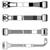 Комплектующие корпусов Lenovo ThinkSystem SR650 V3 2.5" Chassis Front BP3 SAS/SATA Cable Kit (4X97A82937)