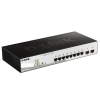 Коммутатор D-Link DGS-1210-10P/FL2A Управляемый L2 коммутатор с 8 портами 10/100/1000Base-T и 2 портами 1000Base-X SFP (8 портов PoE 802.3af/at, PoE бюджет 65 Вт)
