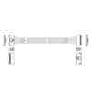 Кабель L285MM006-SD-R    Cable MCIO x8 74P (STRAIGHT TYPE)  -TO-  MCIO x8 74P (STRAIGHT TYPE) , 85 Ohm, L:80cm
