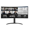 Монитор 34" LG 34WR55QK-B Black (VA, 3440x1440, HDMI+HDMI+DP+Type C, USB Hub, 5 ms, 178°/178°, 300 cd/m, 3000:1, 100Hz, Curved 1800R) (34WR55QK-B.ARUZ)