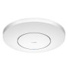 Точка доступа Wi-Fi CUDY AX3000 Wi-Fi 6 2 5G Access Point AX3000 Dual Band Ceiling Mount Wi-Fi 6 Access Point, Chipset MT7981, 802.11ax/ac/a/b/g/n, 2402Mbps at 5GHz + 574Mbps at 2.4GHz, 1 x 2.5G RJ45 Port, MU-MIMO, Support 12V DC or  802.3at PoE or Passive PoE, Internal Antennas, 12V DC adapter incl