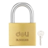 Замок навесной Deli DL508906 латунный, 50мм (DL508906 плохая упаковка)