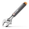 Разводной ключ "Home Series Gray" Deli HT1508C  200мм, эксклюзивный дизайн, рукоятка - высококачественный софттач пластик (HT1508C плохая упаковка)