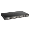 Коммутатор D-Link DGS-1250-52XMP/A1A L2 Smart Switch with 48 10/100/1000Base-T ports and 4 10GBase-X SFP+ ports (48 PoE ports 802.3af/802.3at (30 W), PoE Budget 370W), , (443022) (DGS-1250-52XMP/A1A плохая упаковка)