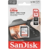 Карта памяти SanDisk Ultra UHS I 64GB SD Card 140MB/s for DSLR and Mirrorless Cameras (SDSDUNB-064G-GN6IN)
