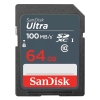 Карта памяти SanDisk Ultra 64GB SDXC Memory Card 100MB/s (SDSDUNR-064G-GN3IN)