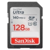 Карта памяти SanDisk Ultra UHS I 128GB SD Card 140MB/s for DSLR and Mirrorless Cameras (SDSDUNB-128G-GN6IN)