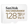 Карта памяти SanDisk MAX ENDURANCE microSDXC 128GB + SD Adapter - for home security cameras & dashcams up to 60,000 Hours, Full HD / 4K videos, Extreme endurance, up to 100/40 MB/s Read/Write speeds, C10, U3, V30 (SDSQQVR-128G-GN6IA)