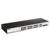Коммутатор D-Link DGS-1210-28/FL2A Управляемый L2 коммутатор, 24x1000Base-T, 4xCombo 1000Base-T/SFP, защита от статического электричества до 6 кВ, CLI