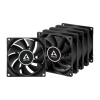Вентилятор корпусной ARCTIC Cooling SF8 PWM PST (Black) Value pack  (5pc) (ACFAN00261A)