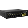 Коммутатор Tenda S110PC Коммутатор неуправляемый PoE, 10 портов 10x100 Мбит/с, PoE 8х до 30 Вт, настольный