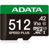 Карта памяти ADATA microSDXC 512GB ADATA Speed Plus  UHS-I U3/V30/A2, до 180/160 MB/s, Durable (Water-/Shock-/X-Ray-Proof) (UD512GUI3V30A2SP-RA1)
