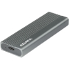 Корпус для HDD/SSD  M.2 ADATA External SSD Enclosure EC680 USB 3.2 Gen2, NVMe/SATA, RGB, Titanium Grey, RTL (EC680-CCGY)