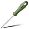 Двухсторонняя отвертка "Home Series Green" Deli HT1055L SL5+PH1, длина жала 100мм, эксклюзивный дизайн, рукоятка из высококачественного софттач пластика (HT1055L плохая упаковка)