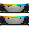 Модуль памяти Kingston 16GB DDR4 3200 FURY Renegade RGB Black XMP Non-ECC Unbuffered DIMM (Kit 2*8gb) 1RX8 16-18-18 1.35V 288-pin 8Gbit (KF432C16RB2AK2/16)