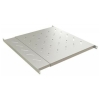 Полка Hyperline TSD3L-0.5U-405/700-RAL7035 Полка c 19'' креплением, раздвижная, 0.5U, с регулируемой глубиной установки от 405 до 700 мм, нагрузка до 60 кг, для установки в шкафы глубиной 600-800 мм, цвет серый
