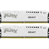 Модуль памяти Kingston 32GB (2x16GB) DDR5 6000MT/s CL36 FURY Beast White EXPO Non-ECC Unbuffered DIMM (Kit of 2) 1RX8 36-44-44 1.35V 288-pin 16Gbit (KF560C36BWE2K2-32)