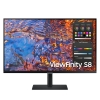Монитор 32" SAMSUNG S32B800PXI ViewFinity S8 S80PB UHD  IPS, 3840x2160, 60Hz, 5ms, 350сd/m, 1000:1, HDR10 | HDMI(2.0), DP(1.4), Type-C(PD-90W), 3xUSB3.0, RJ45 | HAS, Pivot, Swivel, InPSU, Vesa 100, Black (LS32B800PXIXCI)