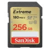 Карта памяти SanDisk Extreme SD UHS I 256GB Card for 4K Video for DSLR and Mirrorless Cameras 180MB/s Read & 130MB/s Write (SDSDXVV-256G-GNCIN)