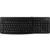 Клавиатура Logitech K120 черная, офисная, 104 клавиши, защита от воды |920-002583| USB 1.5м, RTL