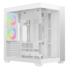 Корпус для ПК Ocypus  Delta C74 WH ARGB ATX / win / white / 2 ARGB fans / no PSU /Tempered Glass (Delta-C74-WHD200XX-GL)